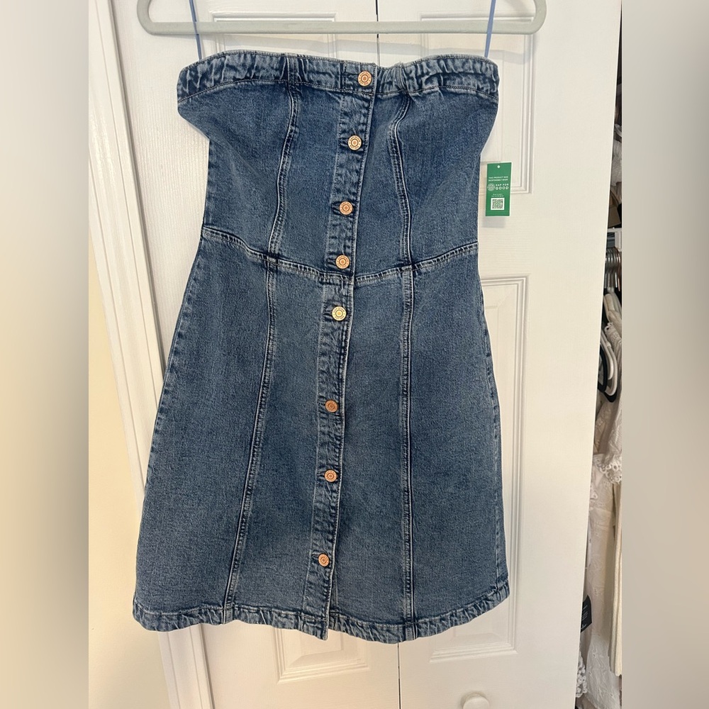 GAP Denim Button-Down Dress